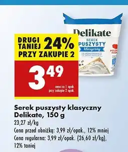 Biedronka Serek puszysty klasyczny Delikate oferta