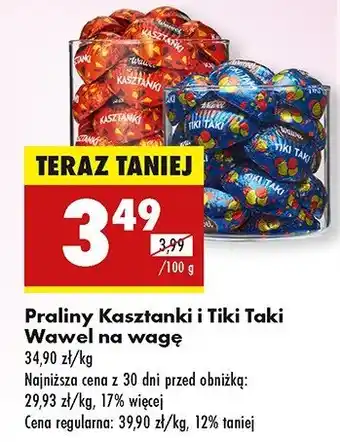 Biedronka Czekoladki Wawel tiki-taki oferta