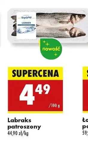 Biedronka Labraks patroszony Rybny targ lidla oferta