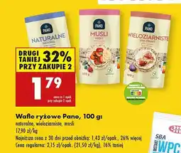 Biedronka Wafle ryżowe wieloziarniste Pano oferta