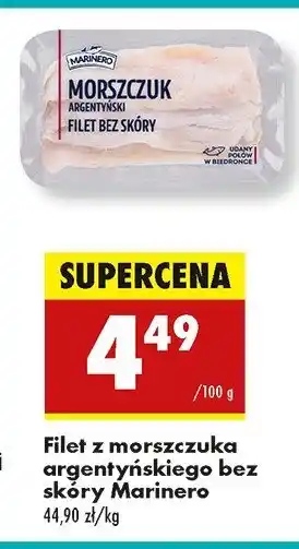 Biedronka Morszczuk argentyński filet bez skóry Marinero oferta