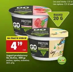 Biedronka Jogurt proteinowy truskawkowy Go active oferta