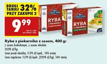 Biedronka Ryba z piekarnika z sosem włoskim Family fish oferta