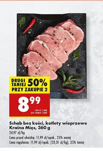 Biedronka Schab bez kości 5 kotletów Kraina mięs oferta