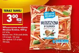 Biedronka Włoszczyzna słupki Mroźna kraina oferta