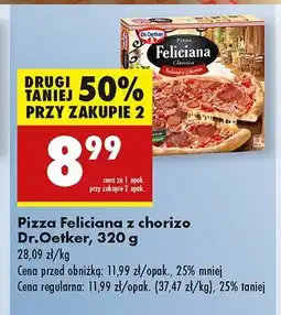 Biedronka Pizza salame chorizo Dr. oetker feliciana oferta