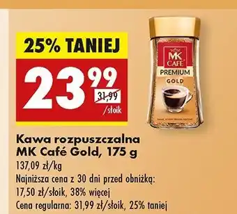 Biedronka Kawa Mk cafe premium gold oferta