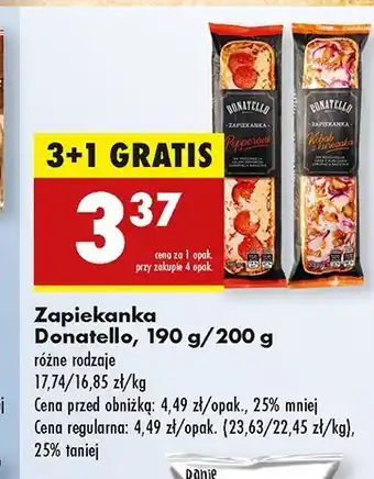 Biedronka Zapiekanka kebab z kurczaka Donatello oferta