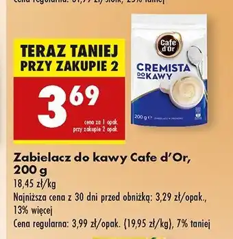 Biedronka Zabielacz do kawy Cafe d'or oferta