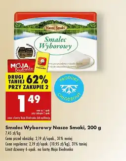 Biedronka Smalec wyborowy Nasze smaki oferta