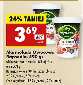 Biedronka Marmolada dzika róża Rapsodia oferta