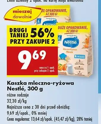 Biedronka Kaszka mleczno-ryzowa morela Nestle kaszka oferta