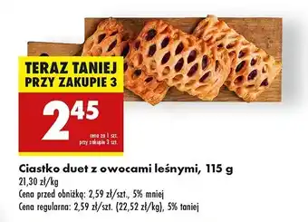 Biedronka Ciastko duet z owocami leśnymi oferta