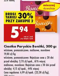 Biedronka Ciastka paryskie morelowe Bonitki oferta