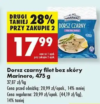 Biedronka Dorsz atlantycki filet bez skóry Marinero oferta