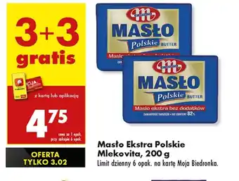 Biedronka Masło Mlekovita oferta