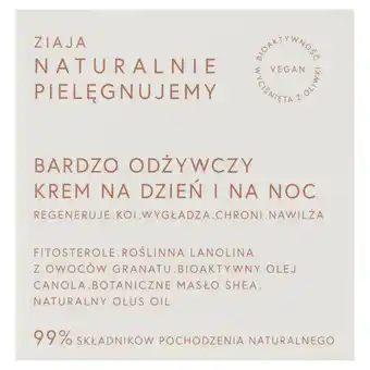 Drogeria Dr.Max Ziaja Naturalnie pielęgnujemy Bardzo odżywczy krem na dzień i na noc 50 ml oferta