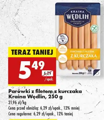 Biedronka Parówki Kraina Wędlin oferta