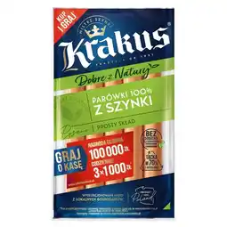 Delikatesy Centrum Krakus Parówki 100 % z szynki 185 g oferta