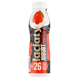 Delikatesy Centrum Łaciaty Protein+ Jogurt pitny truskawkowy 360 g oferta