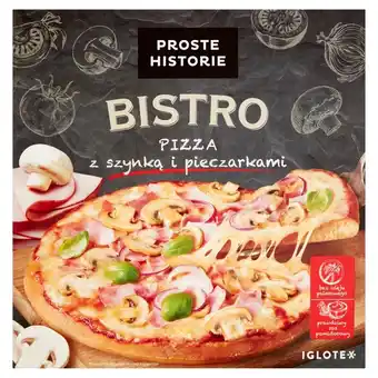 Delikatesy Centrum Proste Historie Bistro Pizza z szynką i pieczarkami 420 g oferta