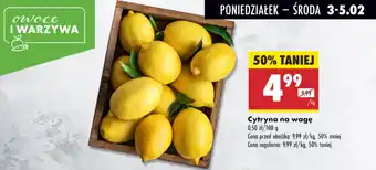 Biedronka Cytryna na wagę oferta