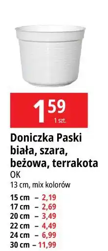 E.Leclerc Doniczka paski 30 cm Ok Katarzyna Ostrowska oferta