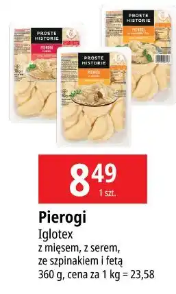 E.Leclerc Pierogi ze szpinakiem i fetą Iglotex Proste Historie oferta