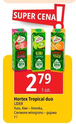 E.Leclerc Napój kiwi limonka Hortex Tropical Duo oferta