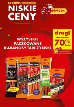 Biedronka Kabanosy Tarczyński oferta