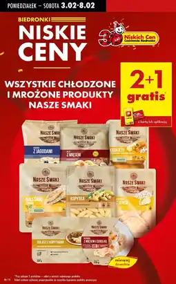 Biedronka Pierogi z mięsem i cebulką Nasze Smaki oferta