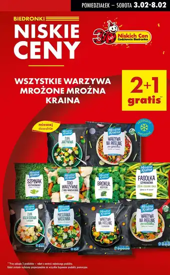 Biedronka Warzywa na patelnie z ziemniakami Mroźna Kraina oferta