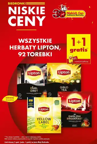 Biedronka Herbaty Lipton oferta