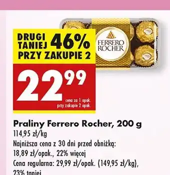 Biedronka Praliny w pudełku plastikowym Ferrero Rocher oferta