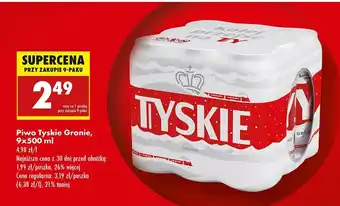 Biedronka Piwo Tyskie Gronie oferta