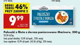 Biedronka Paluszki z fileta dorsza panierowane Marinero oferta