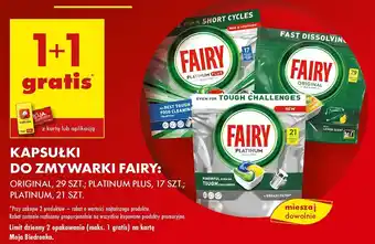 Biedronka Kapsułki do zmywarki Fairy oferta