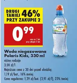 Biedronka Woda niegazowana Polaris Kids oferta