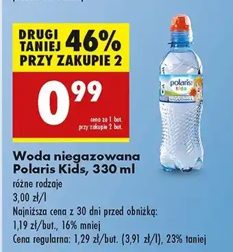 Biedronka Woda niegazowana Polaris Kids oferta