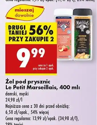 Biedronka Żel pod prysznic imbir i cyprys Le Petit Marseillais oferta