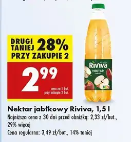 Biedronka Nektar jabłkowy Riviva oferta