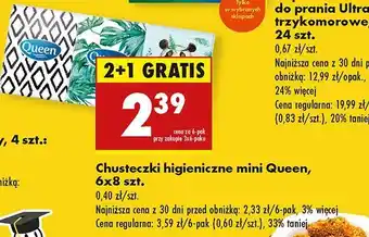 Biedronka Chusteczki higieniczne mini Queen oferta