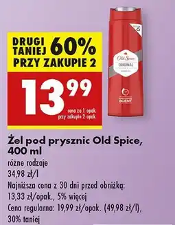 Biedronka Żel pod prysznic Old Spice Original oferta