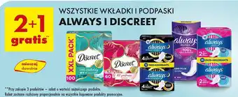 Biedronka Podpaski ze skrzydełkami rozmiar 2 super Always Ultra oferta