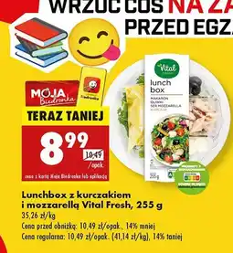 Biedronka Lunchbox z mozzarellą i kurczakiem Vital Fresh oferta