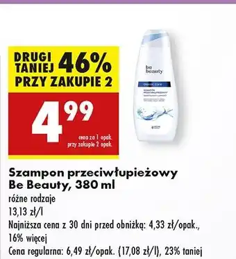 Biedronka Szampon przeciwłupieżowy Be Beauty oferta