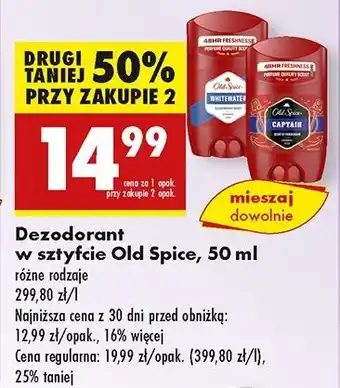 Biedronka Dezodorant Old Spice Captain oferta