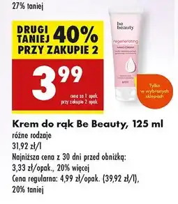 Biedronka Krem do rąk regenerujący Be Beauty Hands Expertiv oferta