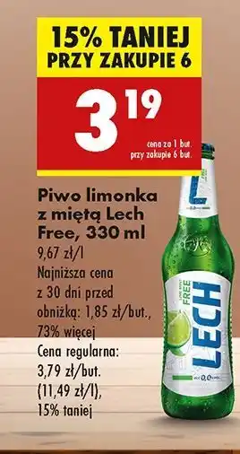 Biedronka Piwo Lech Free Limonka Z Miętą oferta