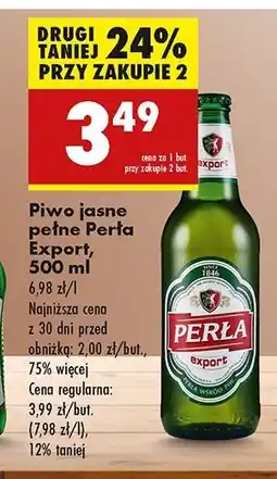 Biedronka Piwo Perła Export oferta